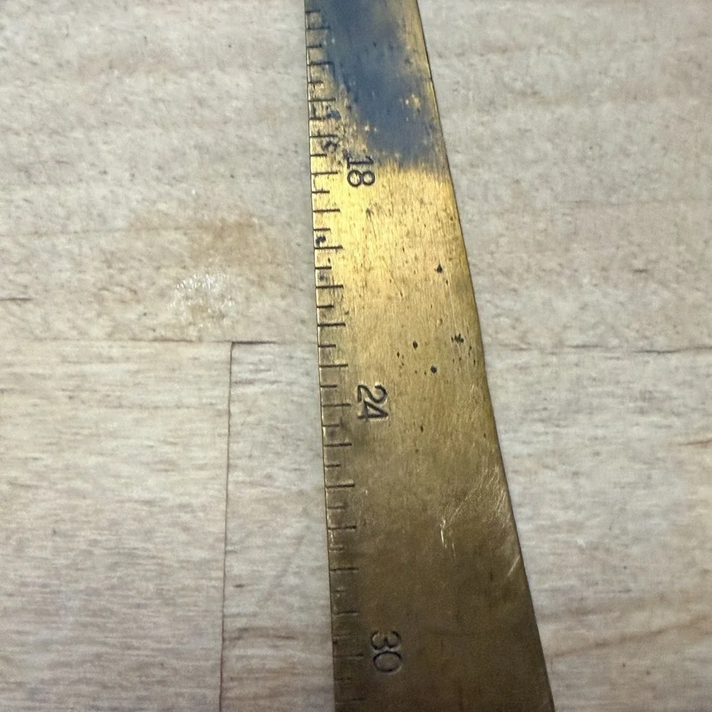 Vintage Wisconsin Paper Company Advertising Gold Metal Letter Opener‎